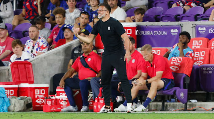 Anthony Hudson as USMNT interim manager.